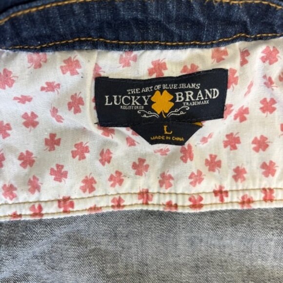 Jean Jacket Girls Large Lucky Brand - Picture 4 of 8